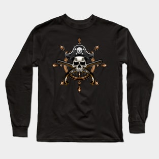 Skull Pirates x Steering Wheel Guns Long Sleeve T-Shirt